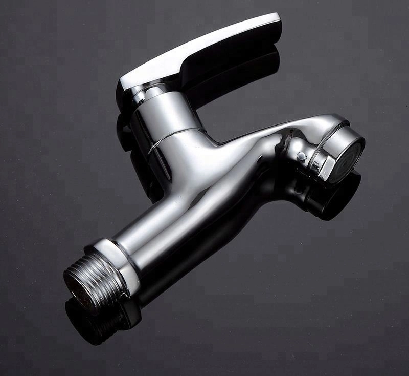 New Design Chrome Wall Mounted Water Taps for Washing Machine Faucet Quick Open Zinc Body Bibcock