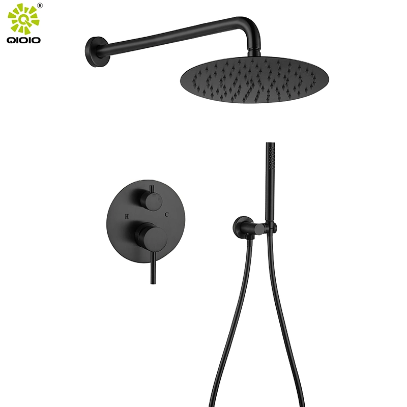 Two-Function Shower Mixer Set with Shower Head and Hand Shower