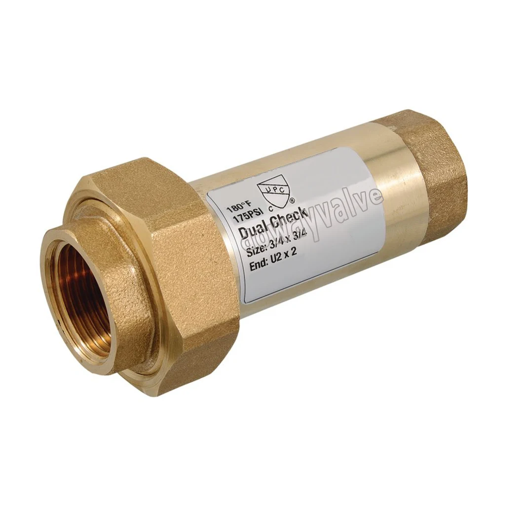 OEM/ODM Female Threaded Lead Free Brass Double Check Valve