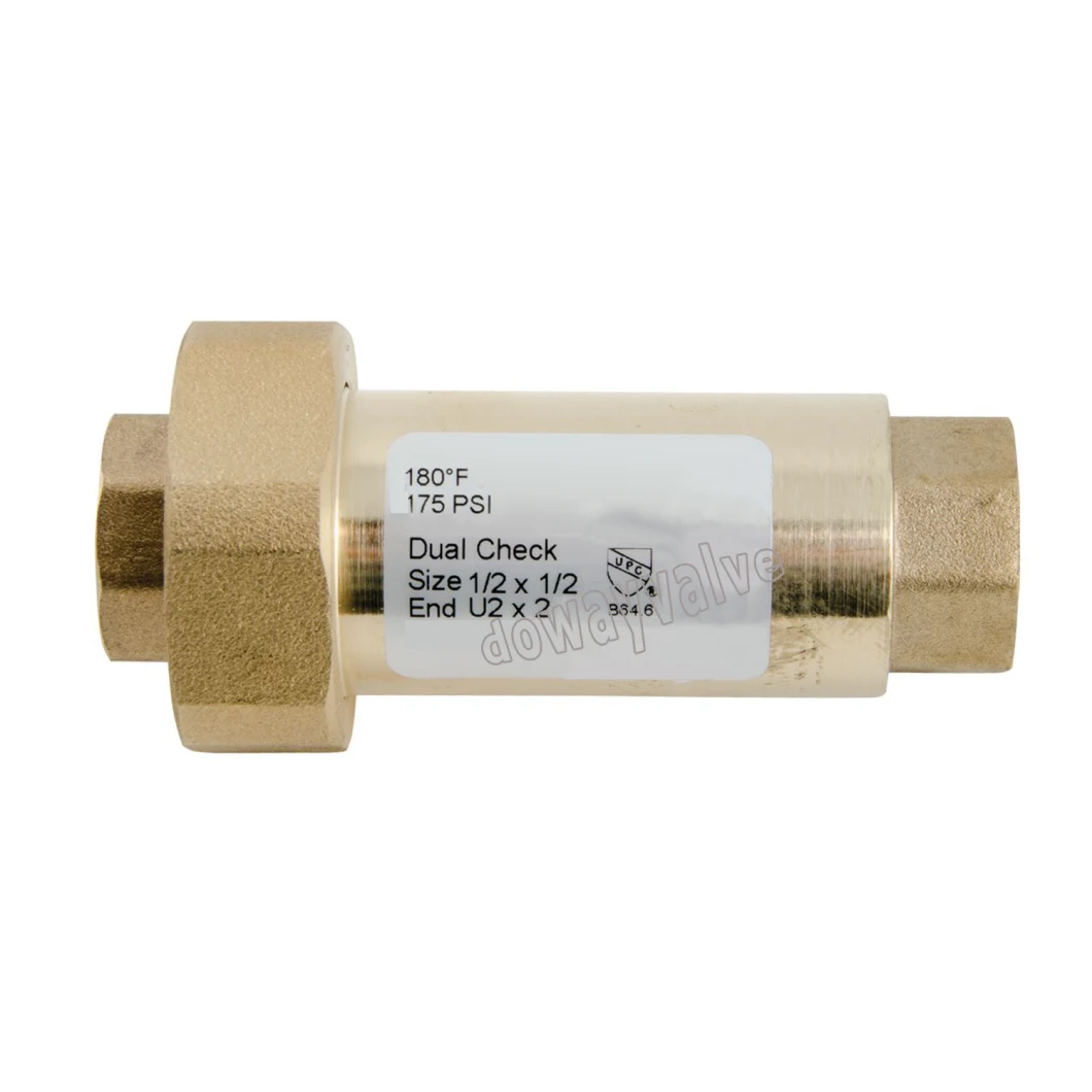 OEM/ODM Female Threaded Lead Free Brass Double Check Valve